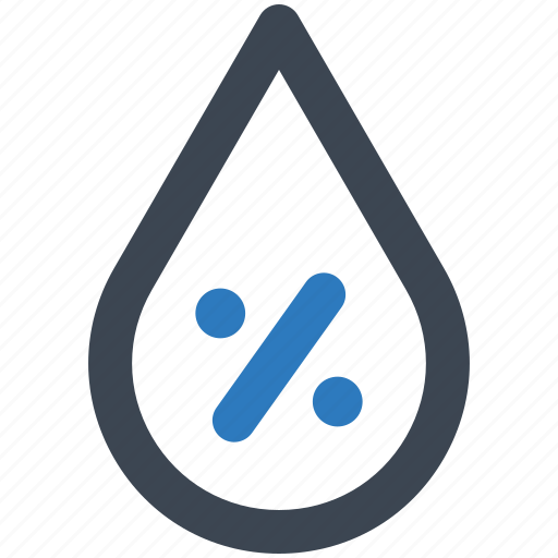Humidity, percentage, drop, percent, weather, rain, climate icon - Download on Iconfinder