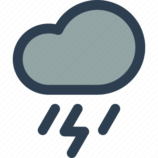 Thunderstorm, thunder, rain, weather icon - Download on Iconfinder