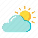 cloudy, weather, sun, climate, forecast