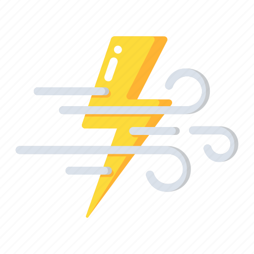 Windstorm, wind, electricity, thunder, lightning icon - Download on Iconfinder
