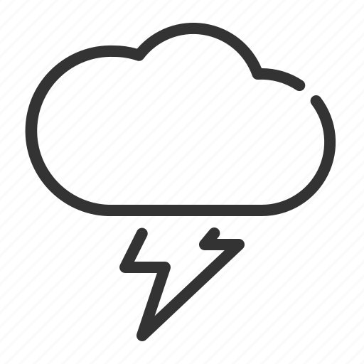 Cloud, thunder, lightning, storm, weather icon icon - Download on Iconfinder
