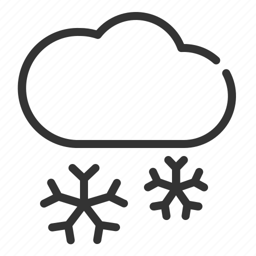 Snow, cloud, winter, season, weather icon icon - Download on Iconfinder