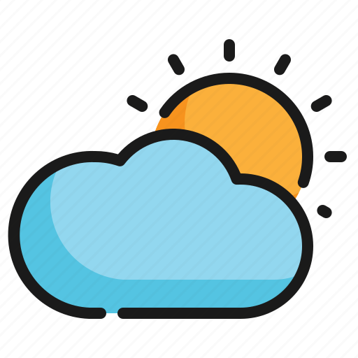 Cloud, sun, summer, temp, weather icon icon - Download on Iconfinder