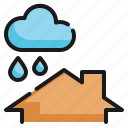 home, rain, cloud, season, weather icon
