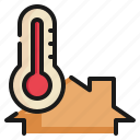 home, temperature, season, weather icon