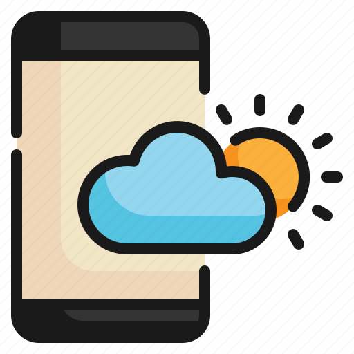Mobile, smartphone, application, season, weather icon icon - Download on Iconfinder