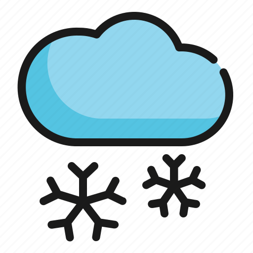 Snow, cloud, winter, season, weather icon icon - Download on Iconfinder
