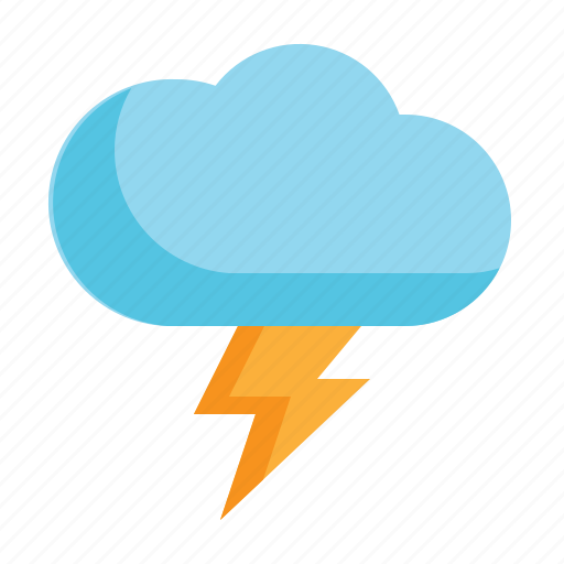 Cloud, thunder, lightning, storm, weather icon icon - Download on Iconfinder