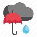 rain, season, umbrella, weather icon