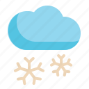 snow, cloud, winter, season, weather icon