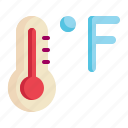 temperature, season, fahrenheit, weather icon, hot