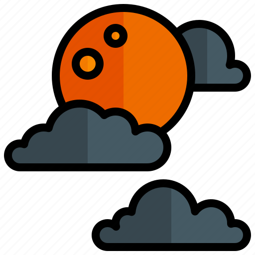 Full, moon, weather, forecast, cloud, rain, sky icon - Download on Iconfinder