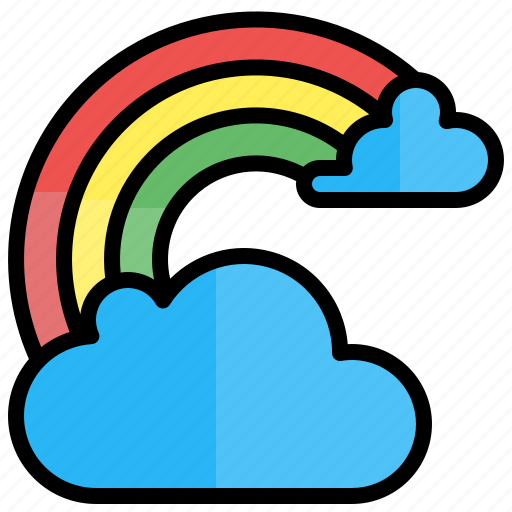 Rainbow, weather, forecast, cloud, rain, sky, sun icon - Download on Iconfinder