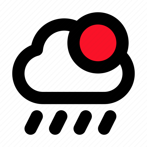 Rain, cloud, sun, drops icon - Download on Iconfinder