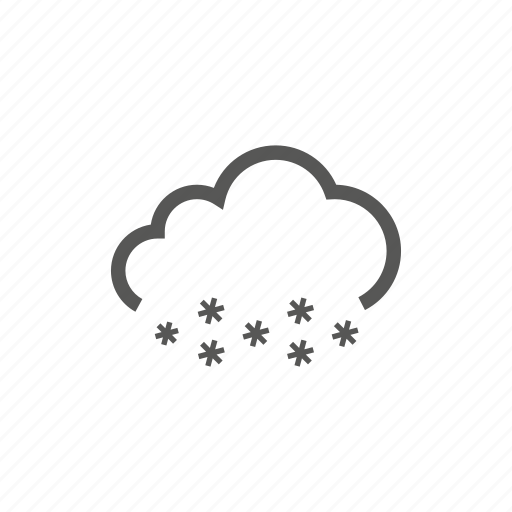 Cloud, heavy, snow, snowing, weather icon - Download on Iconfinder