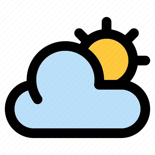 Weather, forecast, climate, cloud, daytime, sun icon - Download on Iconfinder