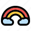 weather, forecast, climate, cloud, daytime, rainbow 