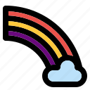 weather, reinbow, cloud, forecast, climate, daytime