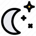 weather, forecast, climate, cloud, bright, moon, night