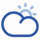 cloud, cloudy, sunny, forecast, celsius, temperature, thermometer