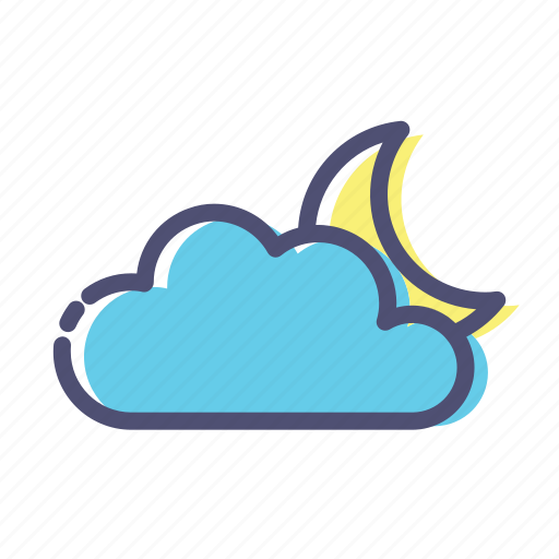 Moon, night, cloud icon - Download on Iconfinder