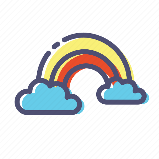 Rainbow, colorful icon - Download on Iconfinder