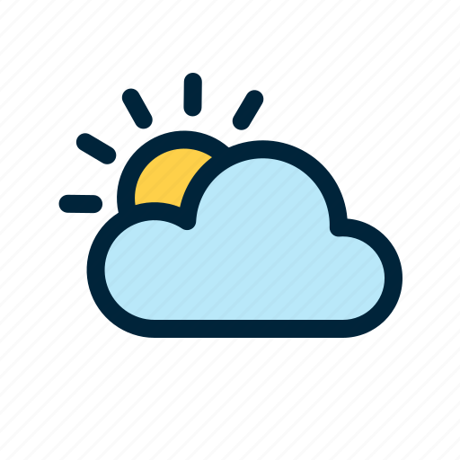 Weather, cloudy, cloud, sunny, sun icon - Download on Iconfinder