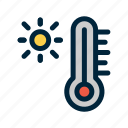 weather, hot, thermometer, temperature