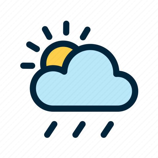Weather, sunny, rain, cloudy, cloud, sun icon - Download on Iconfinder
