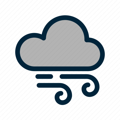 Weather, windy, wind, cloud icon - Download on Iconfinder