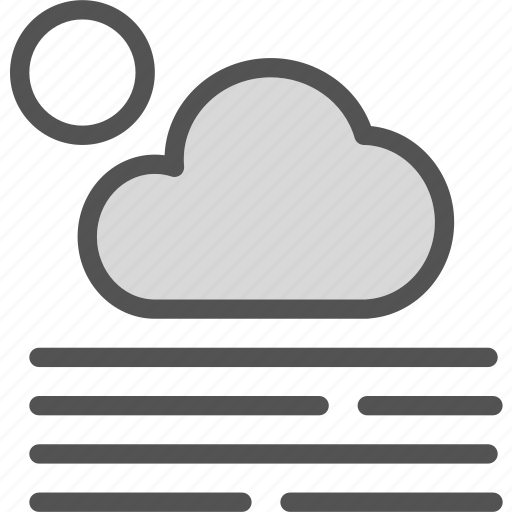 Cloudy, day, fog, sun, weather icon - Download on Iconfinder