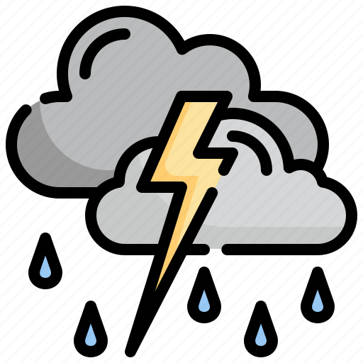 Storm, lightening, rain, weather, cloud icon - Download on Iconfinder