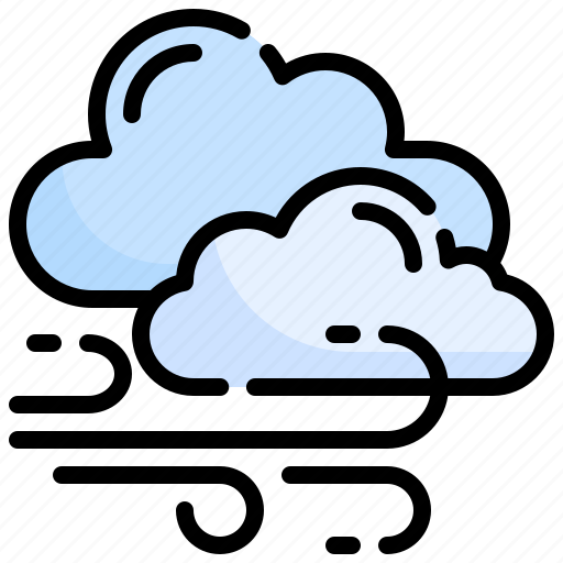 Windy, wind, clound, sky icon - Download on Iconfinder