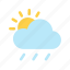 weather, sunny, rain, cloud, sun 