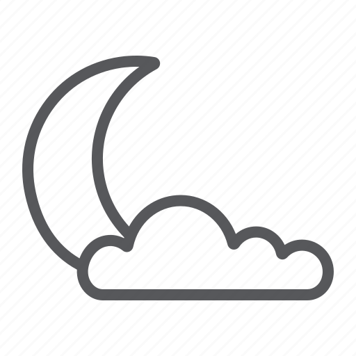 Climate, cloud, moon, night, sleep, weather icon - Download on Iconfinder