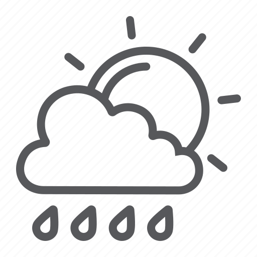 Climate, cloud, forecast, rain, sky, sun, weather icon - Download on Iconfinder