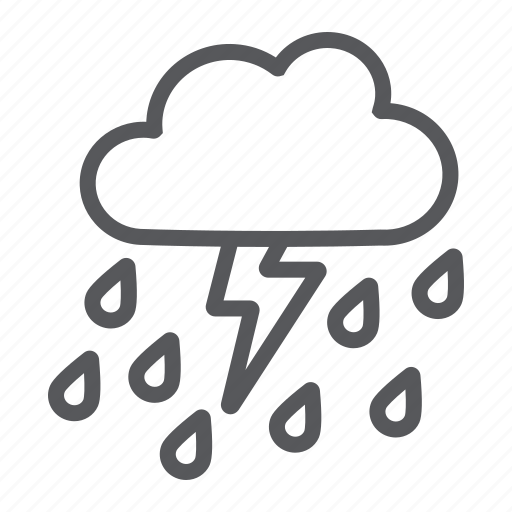 Climate, cloud, forecast, rain, thunderstorm, weaher icon - Download on Iconfinder