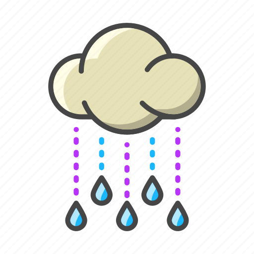 Weather, forecast, cloud, rain, rainy, drop icon - Download on Iconfinder