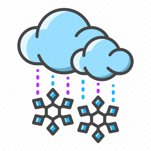 Weather, forecast, clouds, snow, snowflake icon - Download on Iconfinder