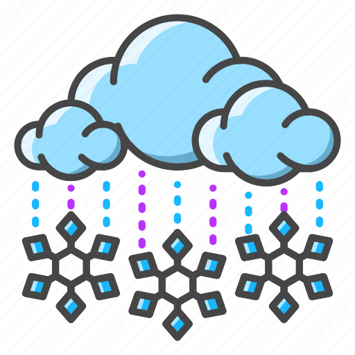 Weather, forecast, clouds, snow, snowy, winter, snowflake icon - Download on Iconfinder