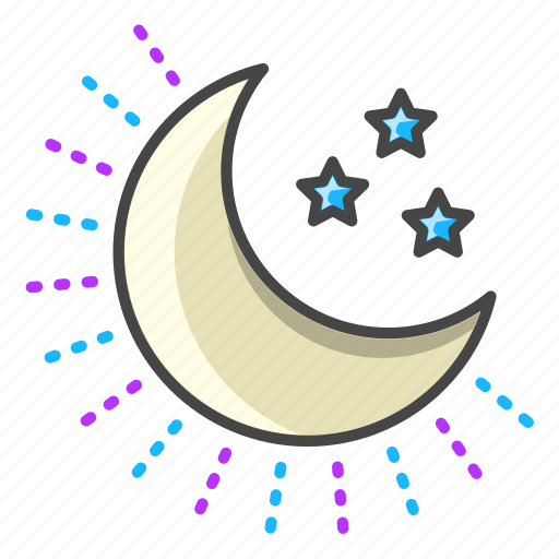 Weather, forecast, moon, night, moonlight icon - Download on Iconfinder