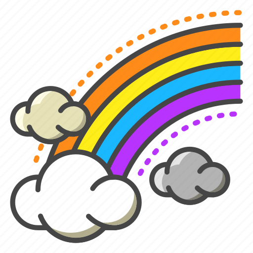 Weather, forecast, rainbow, cloud, colorful, lgbt, sky icon - Download on Iconfinder