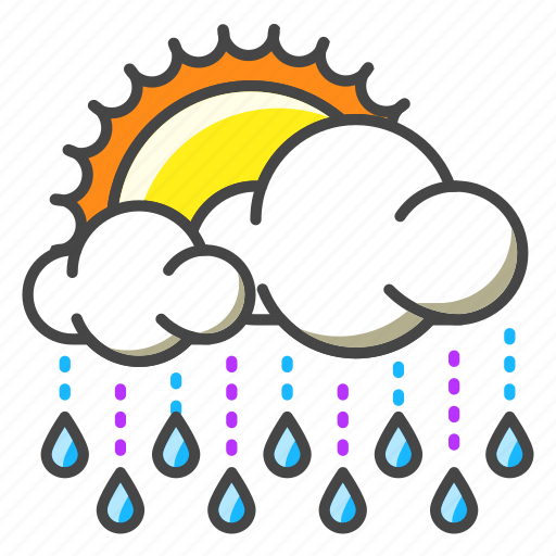 Weather, forecast, sun, rain, day, climate icon - Download on Iconfinder