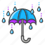weather, forecast, umbrella, security, protection, rain 