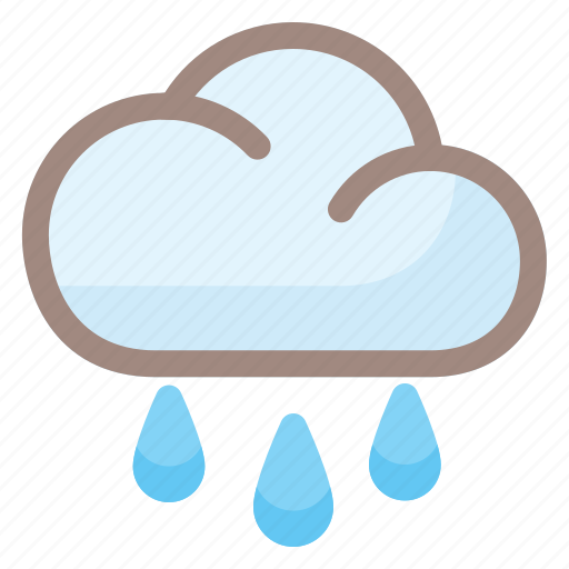Rainy, rain, weather, cloud, forecast, sun, cloudy icon - Download on Iconfinder