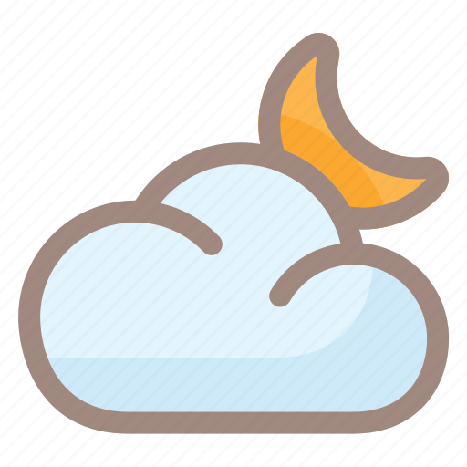 Mon, cloud, weather, sun, rain, forecast, cloudy icon - Download on Iconfinder