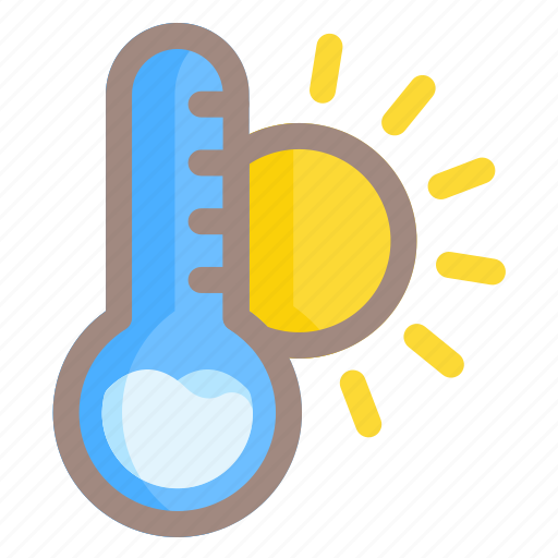 Temperature, sun, weather, cloud, forecast, sunny, degress icon - Download on Iconfinder