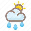 sun, cloud, rainy, weather, data, forecast, rain