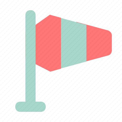 Windsock, airfield, wind, direction icon - Download on Iconfinder