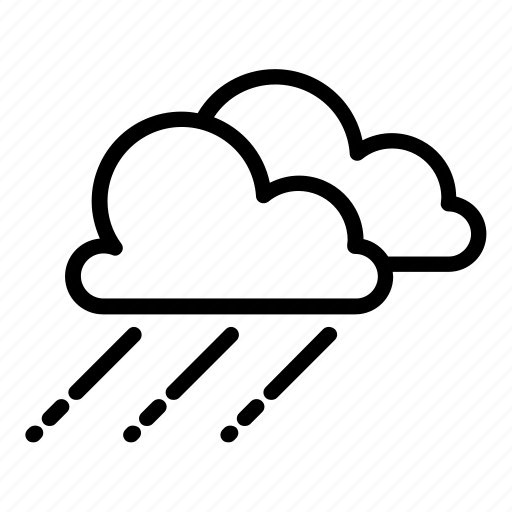 Clouds, cloudy, drizzle, rain, raining, showers, wind icon - Download on Iconfinder